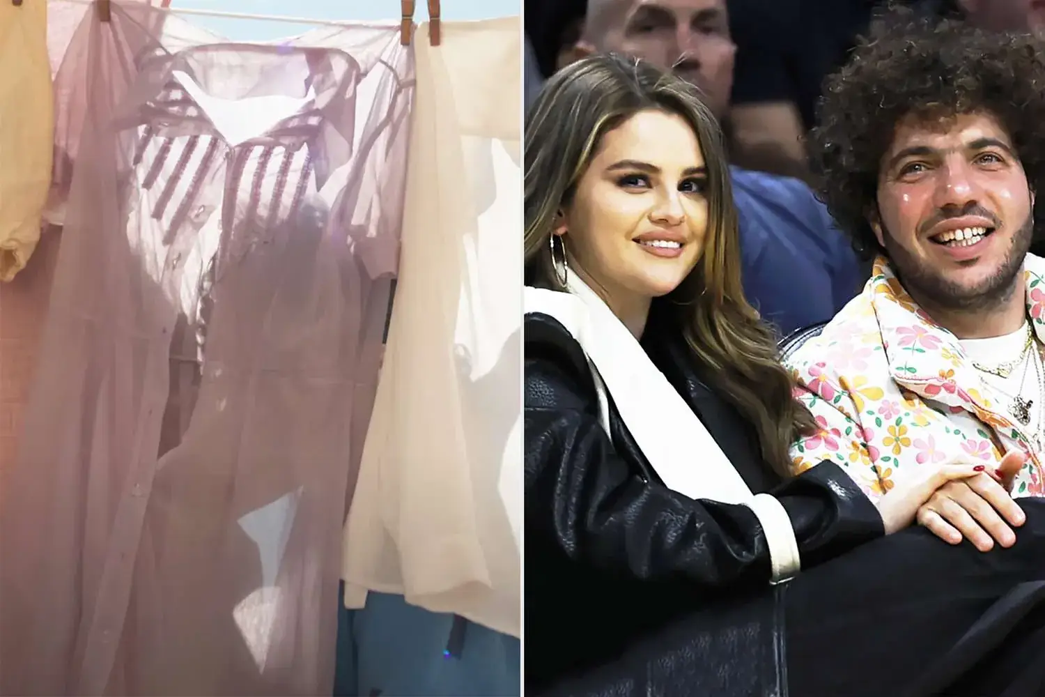 Is there a secret shot of Selena Gomez kissing Benny Blanco in 'Love On' music video? Illustrations