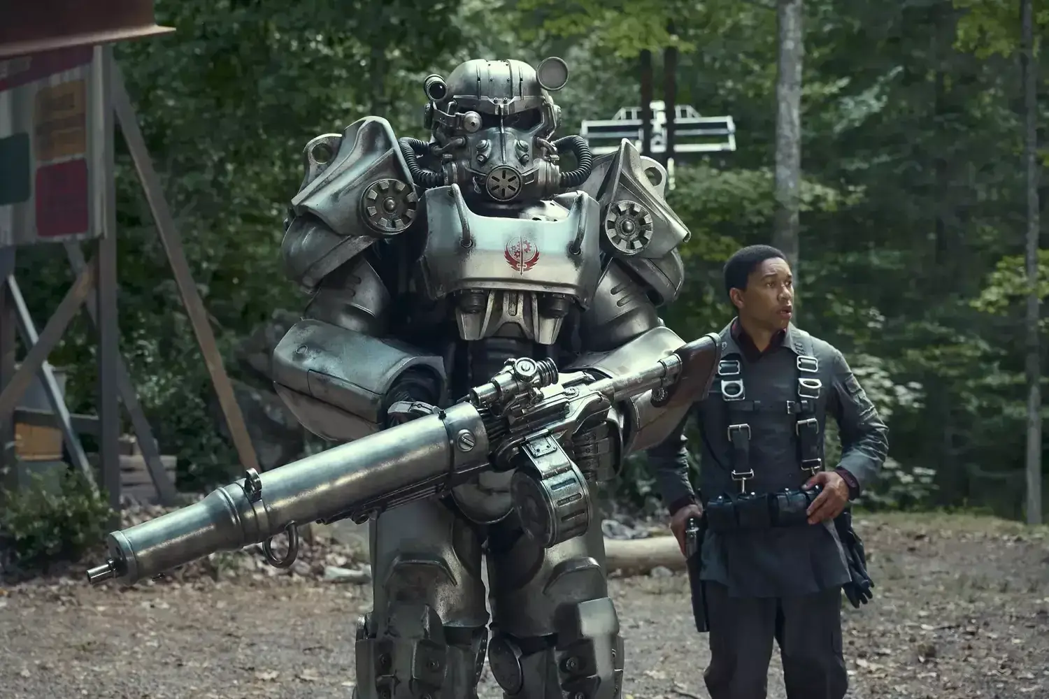 Fallout series first-look images reveal Power Armor and Walton Goggins' Ghoul Illustrations