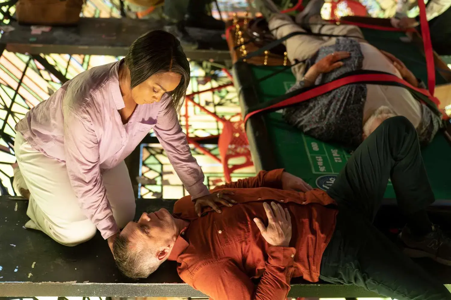 Watch an exclusive sneak peek at the deadly 9-1-1 season 7 premiere part 3: 'He's gone' Illustrations