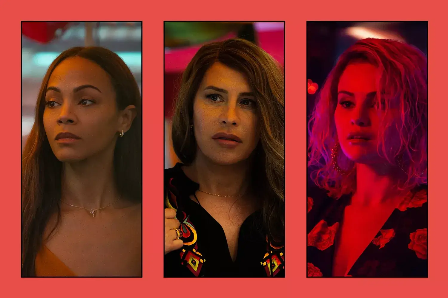 Meet the cast of Emilia Pérez, Netflix's genre-defying musical thriller (and major awards contender) Illustrations
