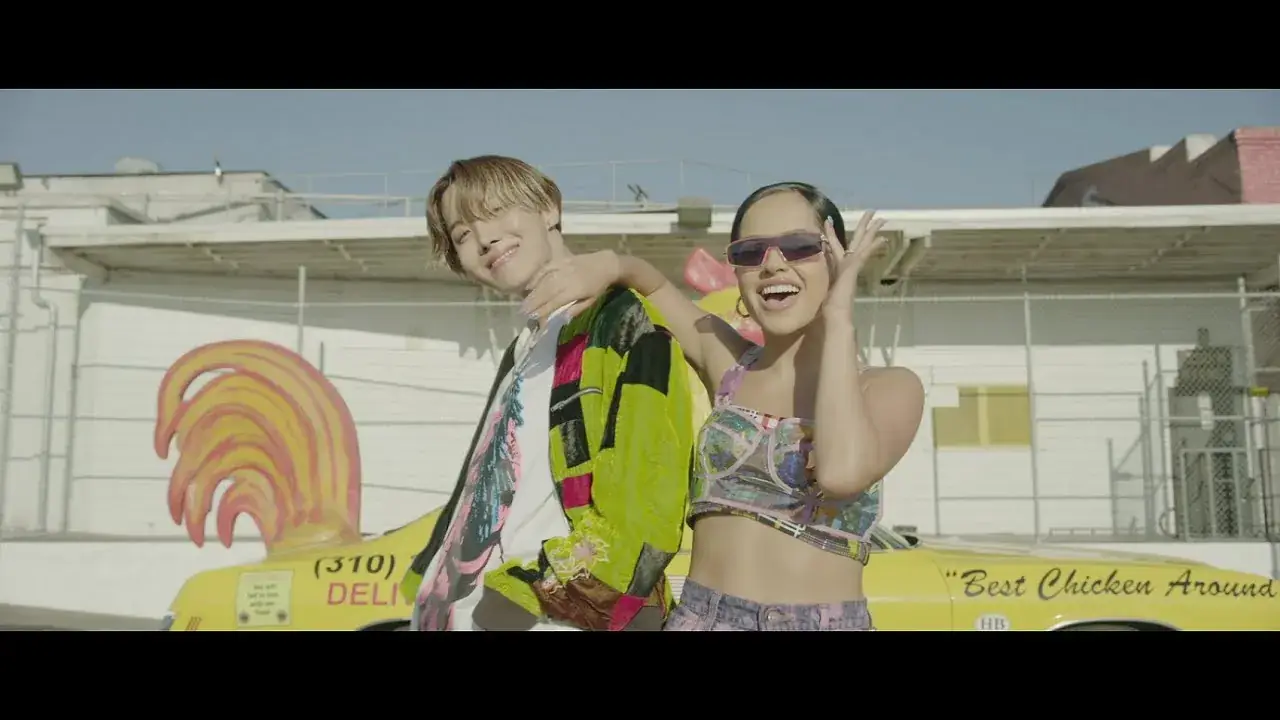 Watch: BTS's J-Hope And Becky G Get Lit In "Chicken Noodle Soup" MV 그림