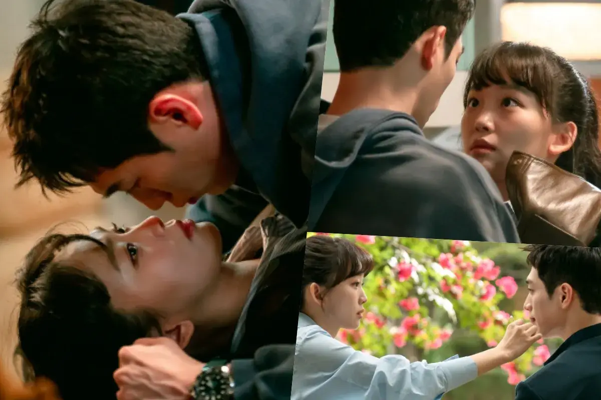 Seo Kang Jun And Jin Ki Joo Accidentally Lock Lips In "Undercover High School" 그림