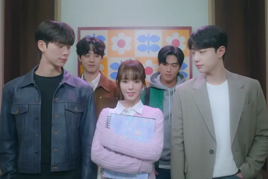 Watch: Roh Jeong Eui Finds Herself In An Elevator With Heartthrobs Lee Chae Min, Jo Joon Young, Kim Hyun Jin, And Hong Min Ki In “Crushology 101” Teaser 그림