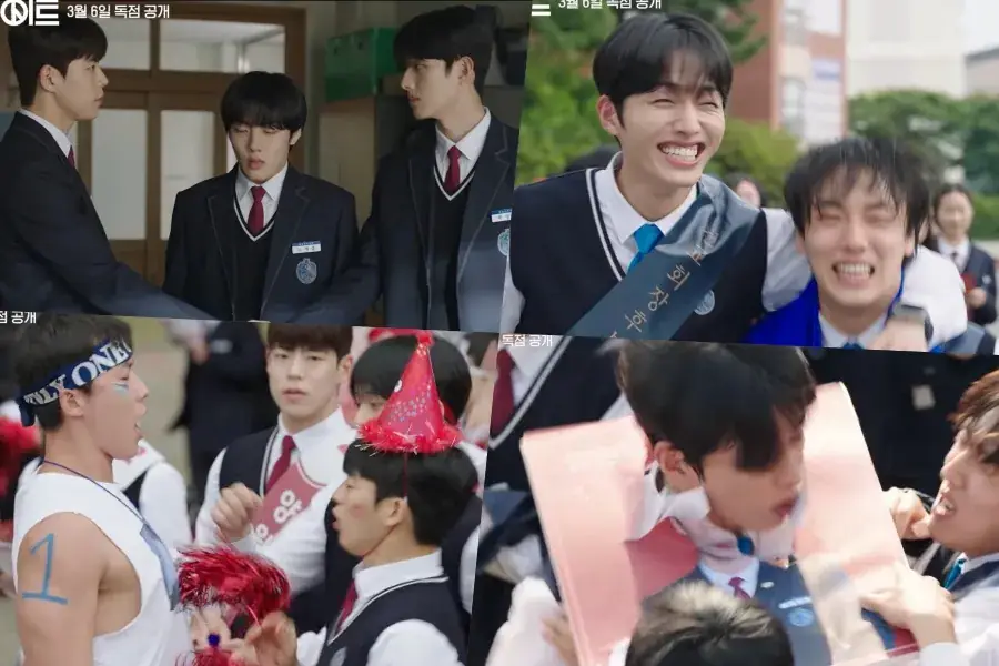 Watch: Yoon Hyun Soo, Lee Jung Sic, Choi Woo Sung, And More Enter Fierce Student Council Battle In New Teen Political Drama 그림