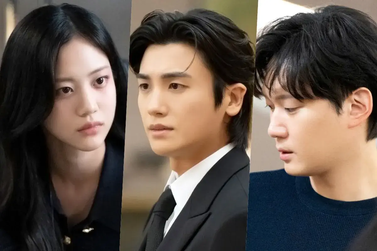 Park Hyung Sik Runs Into Ex Hong Hwa Yeon And Her Husband Kwon Soo Hyun In "Buried Hearts" 그림