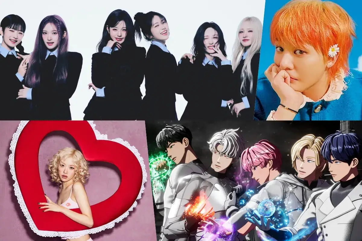 IVE, PLAVE, G-Dragon, And Rosé Top Circle Weekly Charts 그림