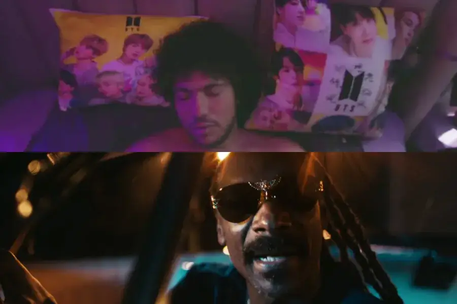 Watch: Benny Blanco Turns Into An Enthusiastic ARMY In MV For Collab Single "Bad Decisions" With BTS And Snoop Dogg 그림
